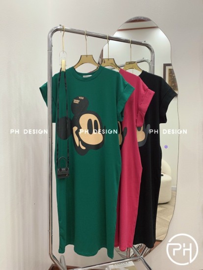 Váy Bầu Suông Chất Cotton Tăm VC02 Dress | Tôn Dáng, Co Giãn Tốt – L'AMME