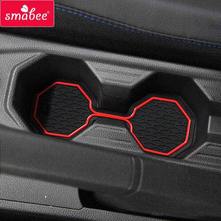 smabee-car-gate-slot-mat-for-volkswagen-polo-2018-2021-polo-interior-anti-slip-slot-mat-accessories-rubber-cup-holders-coaster