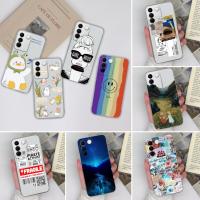 เคสโทรศัพท์ Y11 Y02A สำหรับ Vivo ใหม่เคสนิ่มลายการ์ตูนกันกระแทกดีไซน์น่ารักเคสด้านหลังบางซิลิโคนใสป้องกันการตกกันกระแทกสำหรับ Vivo Y 02 A Y 11 TPU Linghtweight เคสกันกระแทก