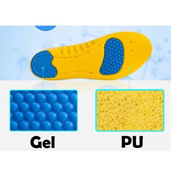 แผ่นรองเท้ากันกระแทก-เมมโมรีโฟม-แผ่นรองเพื่อสุขภาพเท้า-absorption-super-soft-insoles-สีเทาเหลือง
