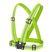 Cycling Reflective Vest High Visibility Safety Vest for Night Riding Running Bicycle Motorcycle Outdoor Sports Vest Elastic Band