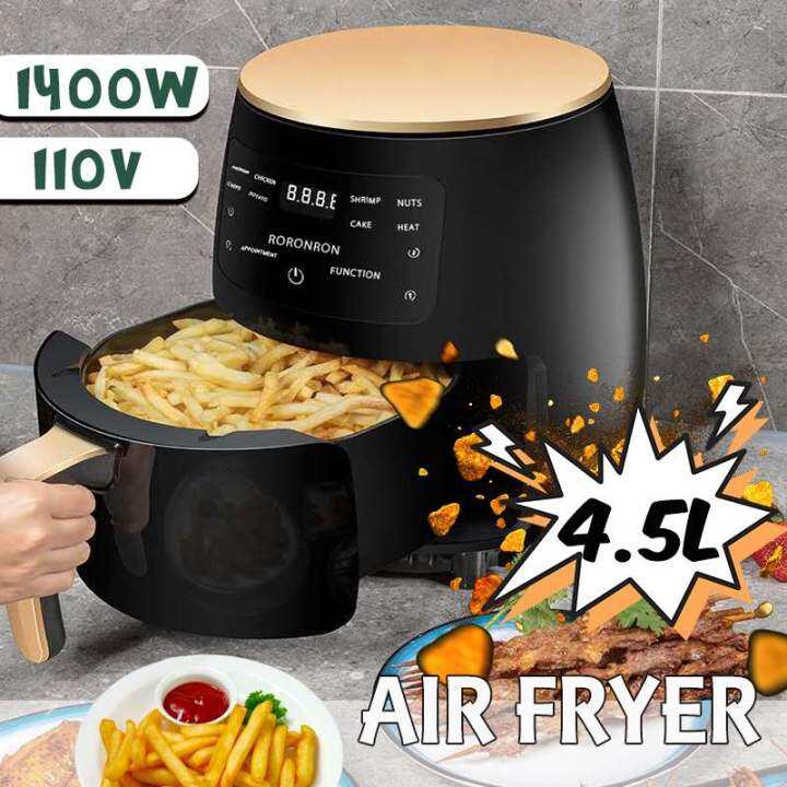 4.5L 1400W Air Fryer Without Oil LED Touchscreen Deep Fryer Oil free