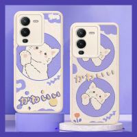 texture solid color Phone Case For VIVO S15 5G Back Cover The New Cartoon creative leather protective personality funny