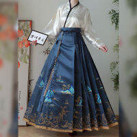 เครื่องแต่งกายโบราณ Hanfu ผู้หญิงราชวงค์ชองเครื่องบินแขนบางกรโปรงลายม้าทุกวัน