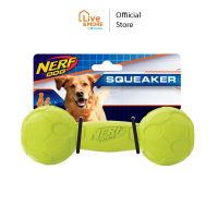 Nerf Dog Squeak Barbell ของเล่นหมา บาร์เบล ขนาด 7" บีบกัดมีเสียง ของเล่นสุนัข