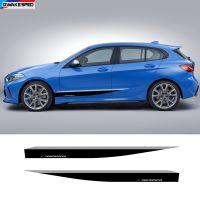 2pcs PERFORMANCE Stripes For BMW 1series F40 128ti M135i 118i M Sport Sticker Car Door Side Skirt Decor Vinyl Decals Racing Film