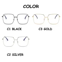 Korean Fashion Square Metal Frame Computer Anti-radiation&amp;anti-blue light Eyeglasses WomenMen