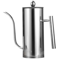 Stainless Steel Oil Can Household Kitchen Oil Kettle Soy Sauce Bottle Leak-Proof Seasoning Bottle Large Capacity