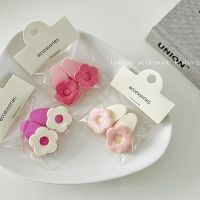 【hot】☇▼  Korean version of Q cute girl heart flower love side bangs clip hairpin summer broken hair accessories