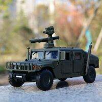 JK รุ่นโลหะ 1/32 Hummer H1 รถหุ้มเกราะรัสเซียไทเกอร์รุ่นทหารรุ่นเปิดประตูเสียงและของเล่นเบา