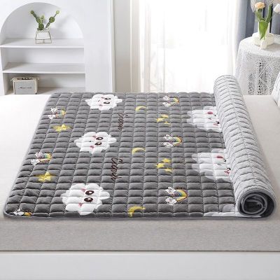 Soft flannel mattress pad plate double 1.8 m mat was 1.5 m 60/120 dormitory single blanket bed cotton-padded mattress