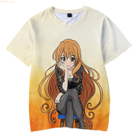 casual (สต็อกเพียงพอ) Summer new mens short-sleeved T-shirt Japanese cartoon golden age 3D digital printed clothing คุณภาพสูง size:S-5XL