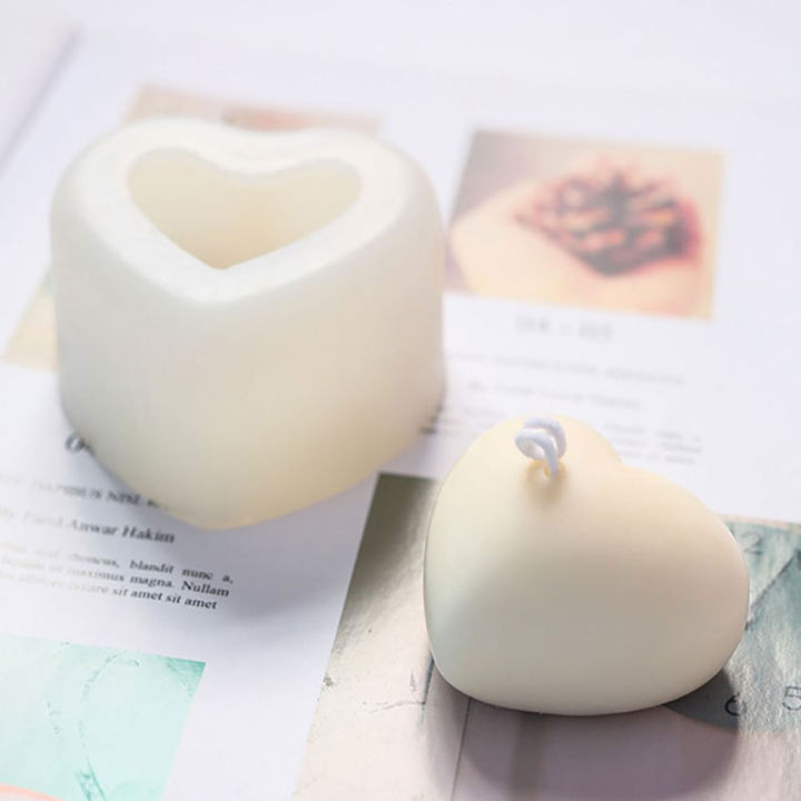 ruyifang-3d-love-heart-silicone-mold-aroma-plaster-เทียนแม่พิมพ์-diy-ตกแต่งเค้ก