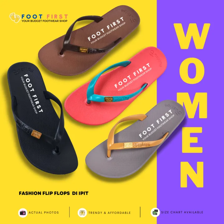 **FOOT FIRST (3640)** FASHION FLIP FLOPS DI IPIT SLIPPERS (Please
