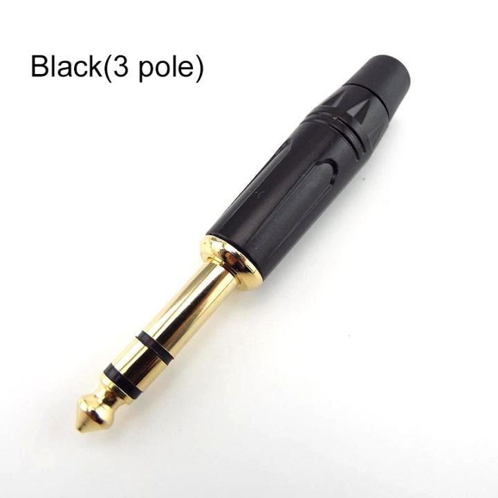 2-pole-mono-3-pole-stereo-jack-6-35mm-connector-plated-6-5mm-1-4-inch-plug-audio-microphone-cable-connector