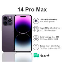 New! จัดส่งฟรี! (สินค้าตรงปก) โทรศัพท์ รุ่นใหม่ล่าสุด 14Pro Max จอ 6.7 แรม12/รอม512 เมนูไทย รองรับธนาคาร รองรับเป๋าตัง รับประกัน 1ปี แถมฟรีเคส+ฟิล์ม