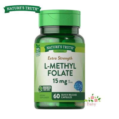 Natures Truth L-Methyl Folate Extra Strength 7.5 mg 60 Quick Release Capsules เมทิลโฟเลท 60 แคปซูล