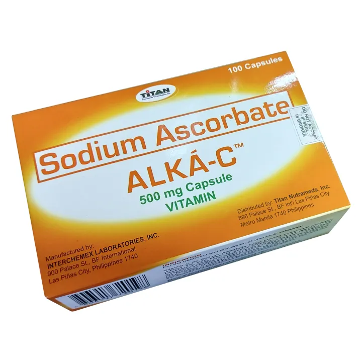 Sodium Ascorbate ALKAC 500mg 100 capsule Lazada PH