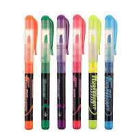 6Pcs/Set Liquid Chalk Pen Different Liquid Marker Pens Glass Window Reversible Neon Pen Writing Supplies For Colorful Paintings