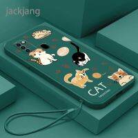 เคส Samsung เคสโทรศัพท์ A21S A217F มีความแม่นยำกล้องแบบบางมากเคสป้องกันขอบตรงพร้อมฟรีสายคล้อง