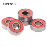 10x Abec-9 608ล้อสเก็ตอินไลน์2rs แบริ่งสีแดงปิดผนึก8x22x 7มม. ตลับลูกปืนเพลาเครื่องมือขนาดจิ๋วล้อสเก็ตบอร์ดป้องกันสนิม