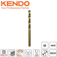 KENDO 10304004 ดอกสว่านเจาะสแตนเลส(โคบอลท์) 4.0 × 75mm (1 ชิ้น/แพ็ค) | AXE OFFICIAL