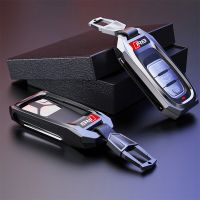 Zinc Alloy Car Key Case For Audi A3 A4 A5 A6 A7 A8 S4 S5 S6 S7 S8 C5 C6 C7 Q3 Q5 Q7 4M R8 TT TFSI TTS RS 8L 8V Car Accessories