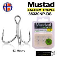 เบ็ด  Mustad 3 ทาง SALTISM TREBLE HOOK 36330NP-DS