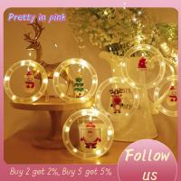 PRETTY IN PINK 1 3M10LED ไฟเส้นคริสต์มาสแบบ LED เครื่องประดับคริสต์มาส อุปกรณ์แขวนตกแต่ง โคมไฟตกแต่งบ้าน สวัสดีปีใหม่ แสงดาวหน้าต่าง ไฟเส้นน้ำแข็ง ของตกแต่งบ้านแบบแขวน