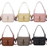 Korean Crossbody bag กระเป๋าสะพายไหล่&amp;สะพายข้าง หนัง PU พรีเมียม หนังนิ่ม อยู่ทรงสวยมาก กระเป๋าคู่แฟชั่น สไตล์เกาหลี hot