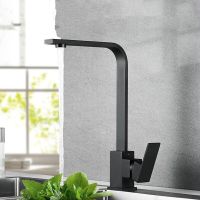 Kitchen Hot And Cold Water Faucet 360 Degree Rotating Faucet Kitchen Faucet Black Sink Faucet