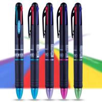 【▼Hot Sales▼】 gong25258181584814 ปากกาหลากสีแบบ4 In 1เครื่องเขียนในโรงเรียนอเนกประสงค์สำหรับลูกบอลหลากสี2ชิ้น/แบทช์