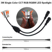 Mier 12โวลต์3วัตต์มินิสีเดียว CCT RGB RGB RGB W Dimmable LED กันน้ำจุดไฟตู้โคมไฟตู้เสื้อผ้าตู้โชว์ดาวน์ไลท์ *