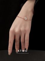 Vivienne Westwood High-end Ring single diamond bracelet womens trendy niche design rose gold plated 2023 new light luxury zircon versatile bracelet