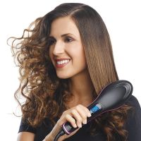 Electric Hair Straightening Comb 230°C Adjustable Temperature Heat Hair Straightener Professional Womens Makeup Combs 2023 New