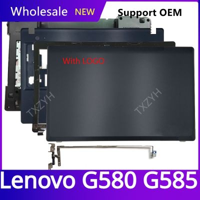 New Original For Lenovo G580 G585 Laptop LCD back cover Front Bezel Hinges Palmrest Bottom Case A B C D Shell