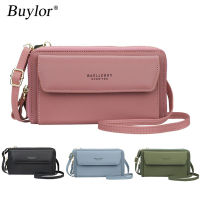 Buylor Flap Womens Bag Cell Phone Crossbody Bags for Women PU Leather Wallets New Clutch Purse Fashion Shoulder Messenger Bags