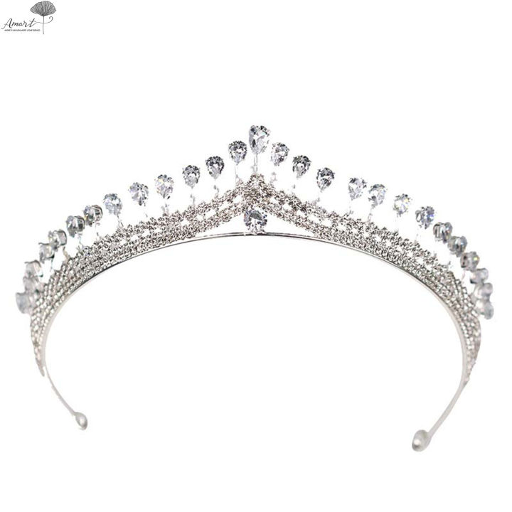 amart-rhinestone-queen-zircon-crown-ผู้หญิงเครื่องประดับหูฟังงานแต่งงานเครื่องประดับผม-headband-ornaments