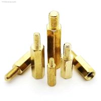 ☒ M2 M2.5 M3 M4 M5 Brass Copper Hex Standoff Hexagon Pillar Column Male-Female External Screw Thread Spacer for PCB Motherboard