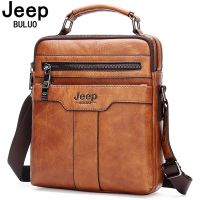 JEEP BULUO Hot Men S Crossbody ไหล่กระเป๋าแยกหนังกระเป๋าถือแฟชั่น Business Man Messenger กระเป๋าคุณภาพสูง Tote