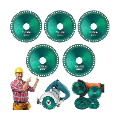 Composite Multifunctional Cutting Saw Blade for Angle Grinder,4 Inch Diamond Circular,Ceramic Tile Glass Cutting Disc