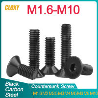 M2 M8 M2.5 M3 M4 M10ซ็อกเก็ตหกเหลี่ยมแบน Countersunk หัวสกรูเหล็กคาร์บอน Hex ซ็อกเก็ตสลักเกลียวเครื่องสกรู DIN7991