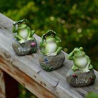 3 Pcs Set Wholesale French Country Garden Animal Ornaments Gardening Pond Landscaping Frog Garden Decor Miniatures Figurine