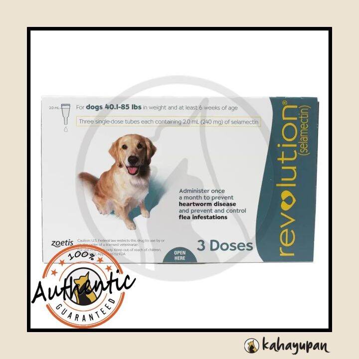 Revolution Anti Tick, Flea, Heartworm, Ear Mites, and Mange Mites