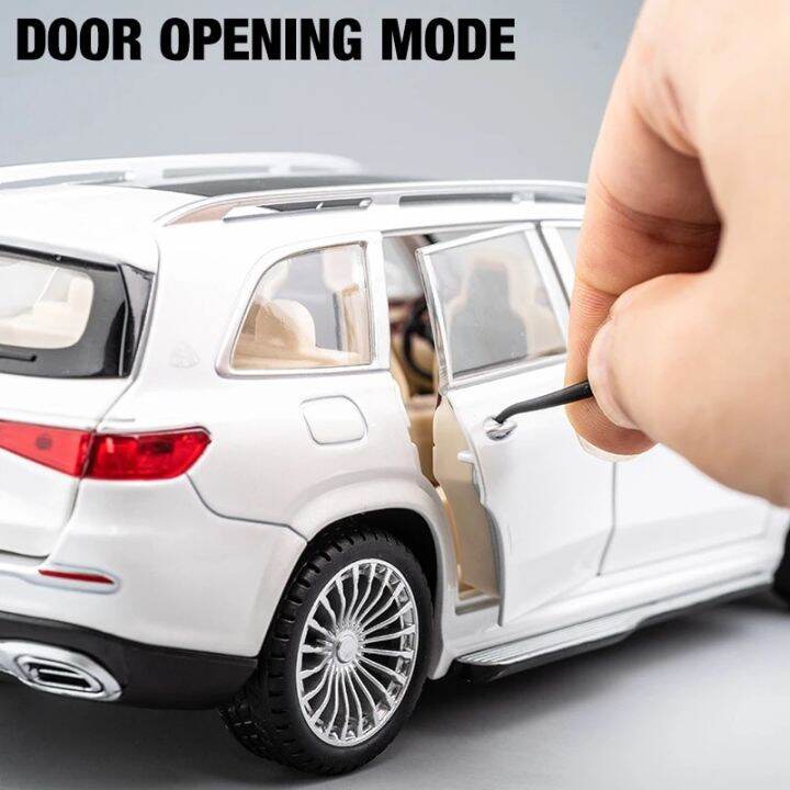 new-1-24-benz-maybach-gls600-alloy-model-car-childrens-toy-car-gift-ornaments-simulation-suv-car-model-boyfriend-collection