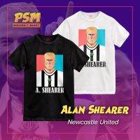 เสื้อยืดคอกลมเสื้อยืดลายนักฟุตบอลสุดเท่! ลาย" Alan Shearer" S-5XL