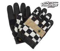 ถุงมือขับขี่มอเตอร์ไซค์ ยี่ห้อ Vin &amp; Age  รุ่น VG-16B CHECKER FLAG สินค้านำเข้าจากญี่ปุ่น ( Made in JAPAN )