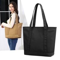 [COD] 2021 spring and summer new trendy simple commuter shoulder large bag Oxford cloth capacity portable tote for women