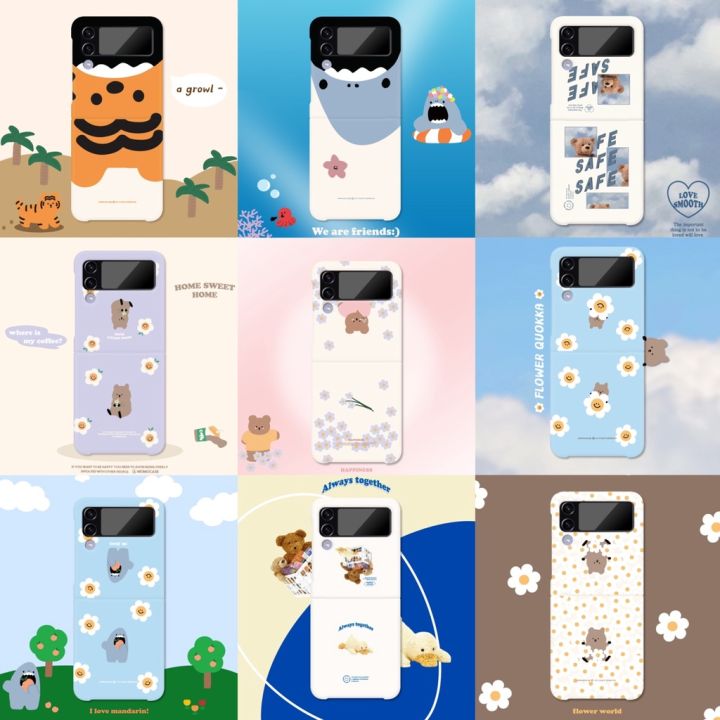 samsung-galaxy-z-flip-4-case-hard-cute-lovely-16-design-korean-collection-ver-1-slim-unique-polycarbonate-made-in-korea