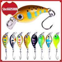 SBC6605888 2pcs ตะขอสามชั้น เหยื่อตกปลาขนาดเล็ก การสั่นสะเทือน Wobblers crankbaits เหยื่อจมวิบ ร้อนแรงมาก 3.6ซม. 2.1กรัม เหยื่อล่อตกปลา อุปกรณ์ตกปลาสำหรับตกปลา